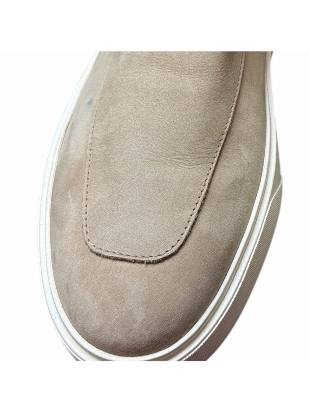 Reiss Men's Beige Nubuck Leather Slip-On Loafers Size 9 Casual Shoes NWOT - Picture 11 of 11